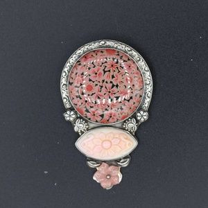 Vintage Amy Kahn Russell Pin/Pendant AKR silver
